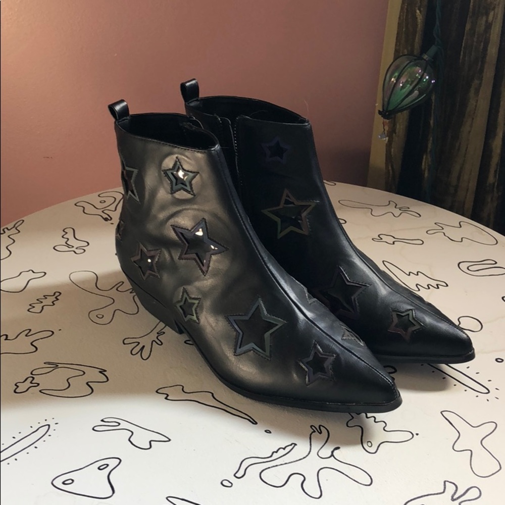 Black ankle boots